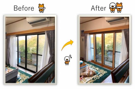 山商トーヨー住器の長与町　補助金活用　内窓インプラス取り付け施工事例写真1