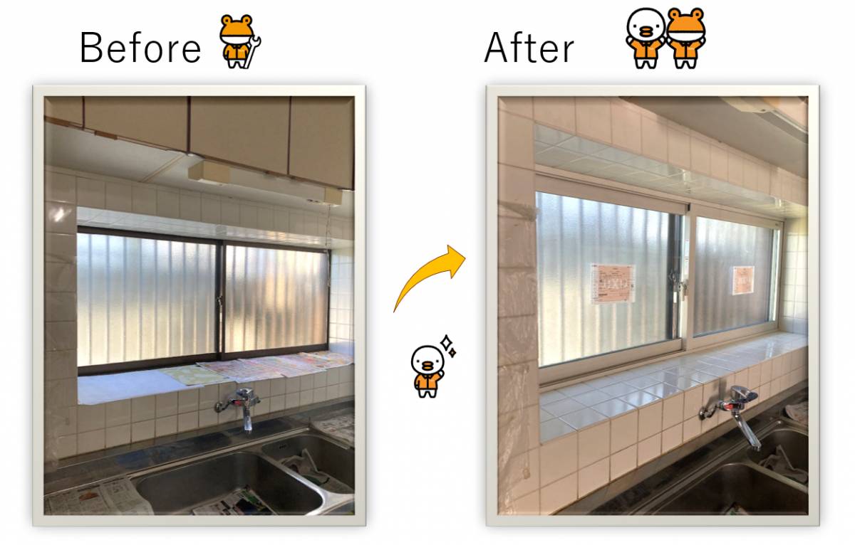 山商トーヨー住器の長崎市　内窓取付　インプラスの施工後の写真3