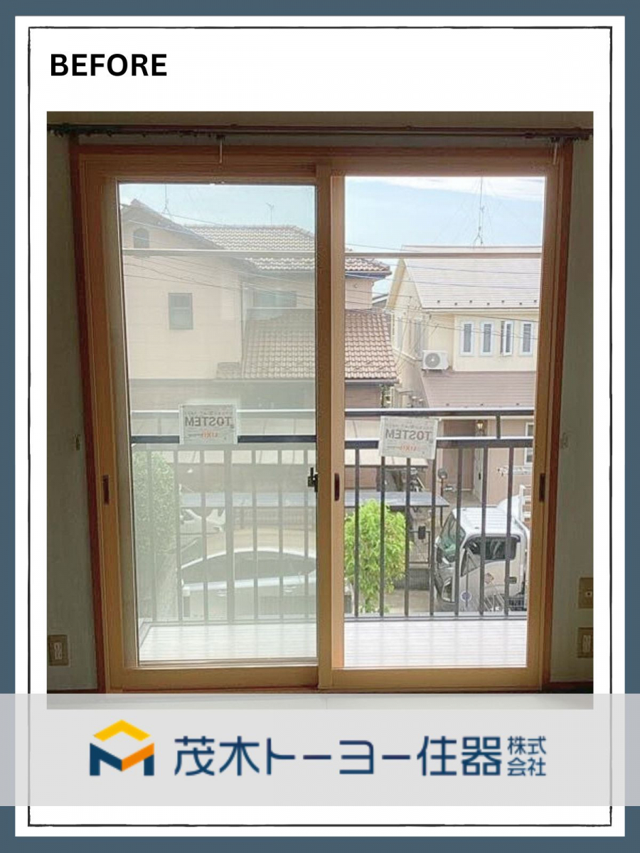 茂木トーヨー住器　宇都宮の国の補助金を活用した内窓設置に合わせてた玄関交換工事の施工後の写真1