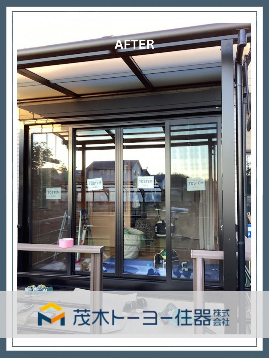 茂木トーヨー住器　宇都宮の補助金を活用した窓の改修工事の施工後の写真2