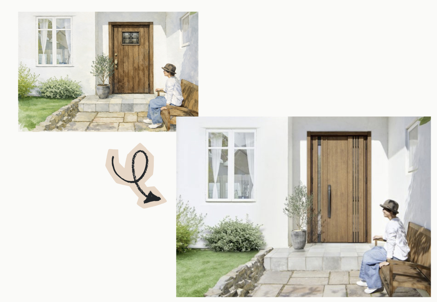 玄関は１日で生まれ変わります♡ サントーヨー住器のブログ 写真1