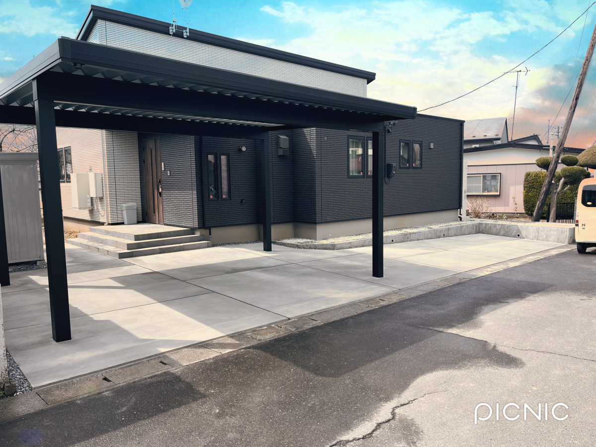 サントーヨー住器の【八戸市】外構工事で快適な暮らしを実現の施工後の写真1