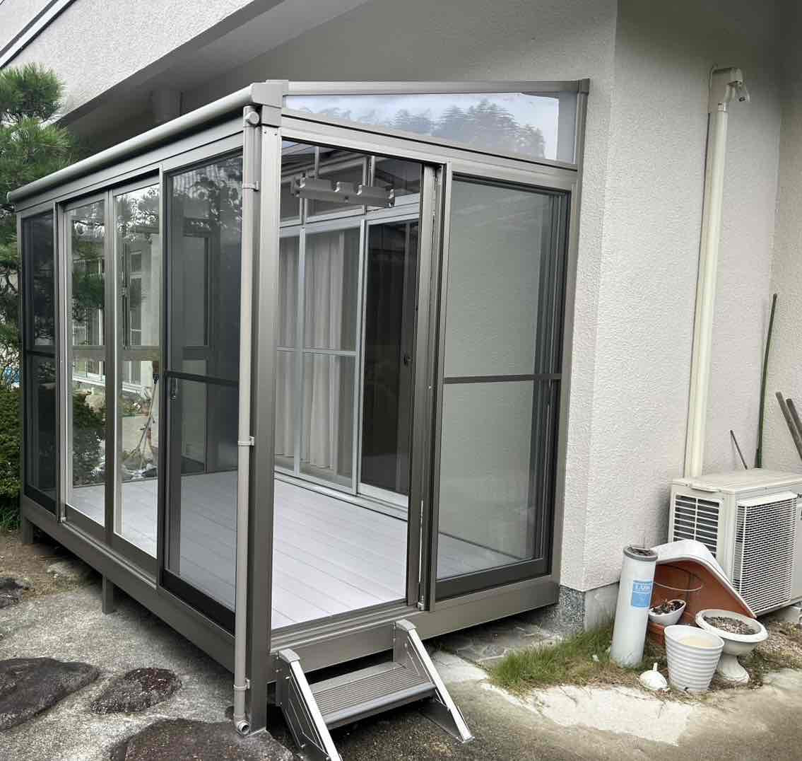 共栄アルミトーヨー住器のサニージュF 取付工事の施工後の写真1