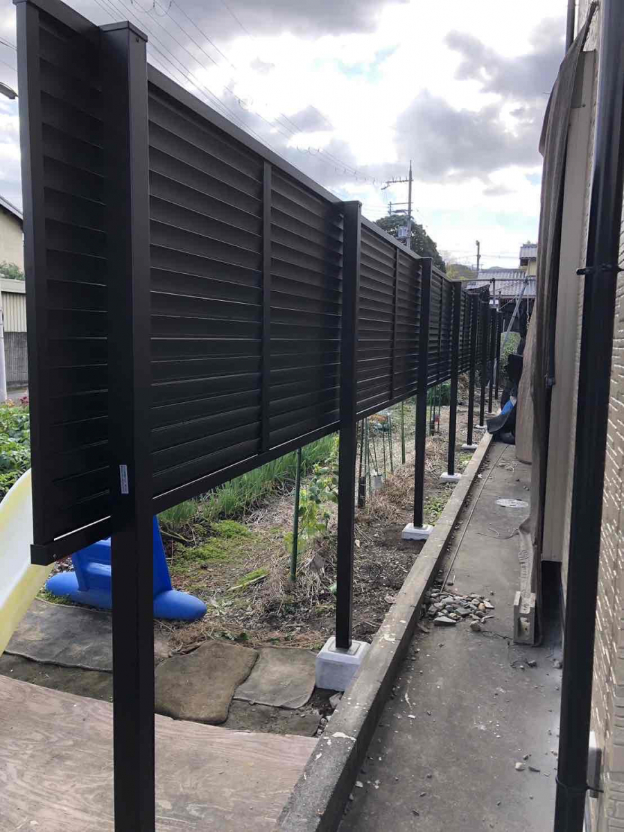 共栄アルミトーヨー住器のフェンスAB  YL3型　工事の施工後の写真2