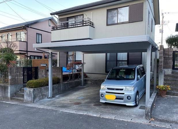 大角屋トーヨー住器の雪・風に強い！！！　折板屋根『カーポートSW』　🚙🚙の施工後の写真2