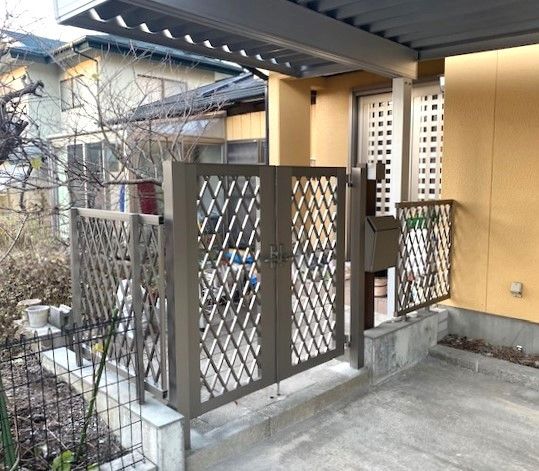 ダイカクヤ 仙台のブロック塀を解体撤去→フェンス/機能門柱へ　仙台市の施工後の写真1