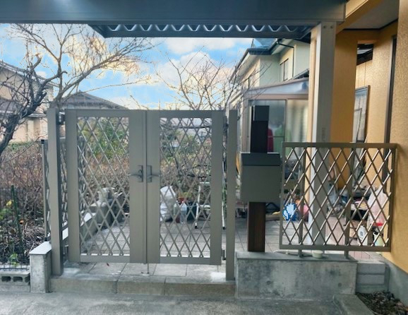 ダイカクヤ 仙台のブロック塀を解体撤去→フェンス/機能門柱へ　仙台市の施工後の写真2