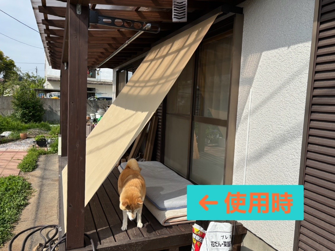 ダイカクヤ 仙台の【日除け】スタイルシェードで夏の暑さをシャットアウト!!! 仙台市の施工後の写真1