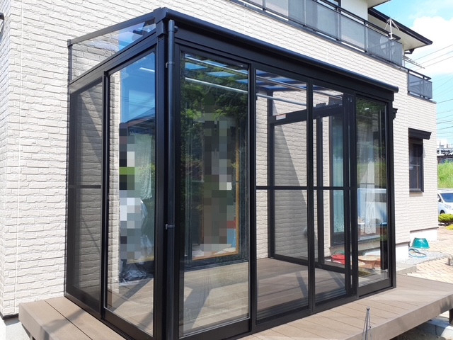 ダイカクヤ 仙台の【サンルーム】天候に左右されず、洗濯物を干したい！！！サニージュ工事　富谷市の施工後の写真1