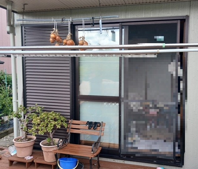 ダイカクヤ 仙台の【サンルーム】テラス・デッキからサンルームへ　サニージュ工事　仙台市の施工前の写真1