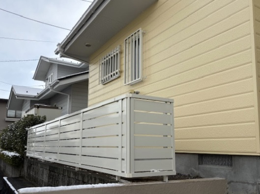 ダイカクヤ 仙台の【フェンス】植栽撤去してアルミフェンスへ　仙台市の施工後の写真1