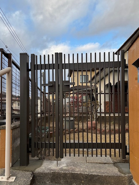 ダイカクヤ 仙台の門扉のハンドル破損、建付け悪い　仙台市の施工後の写真1