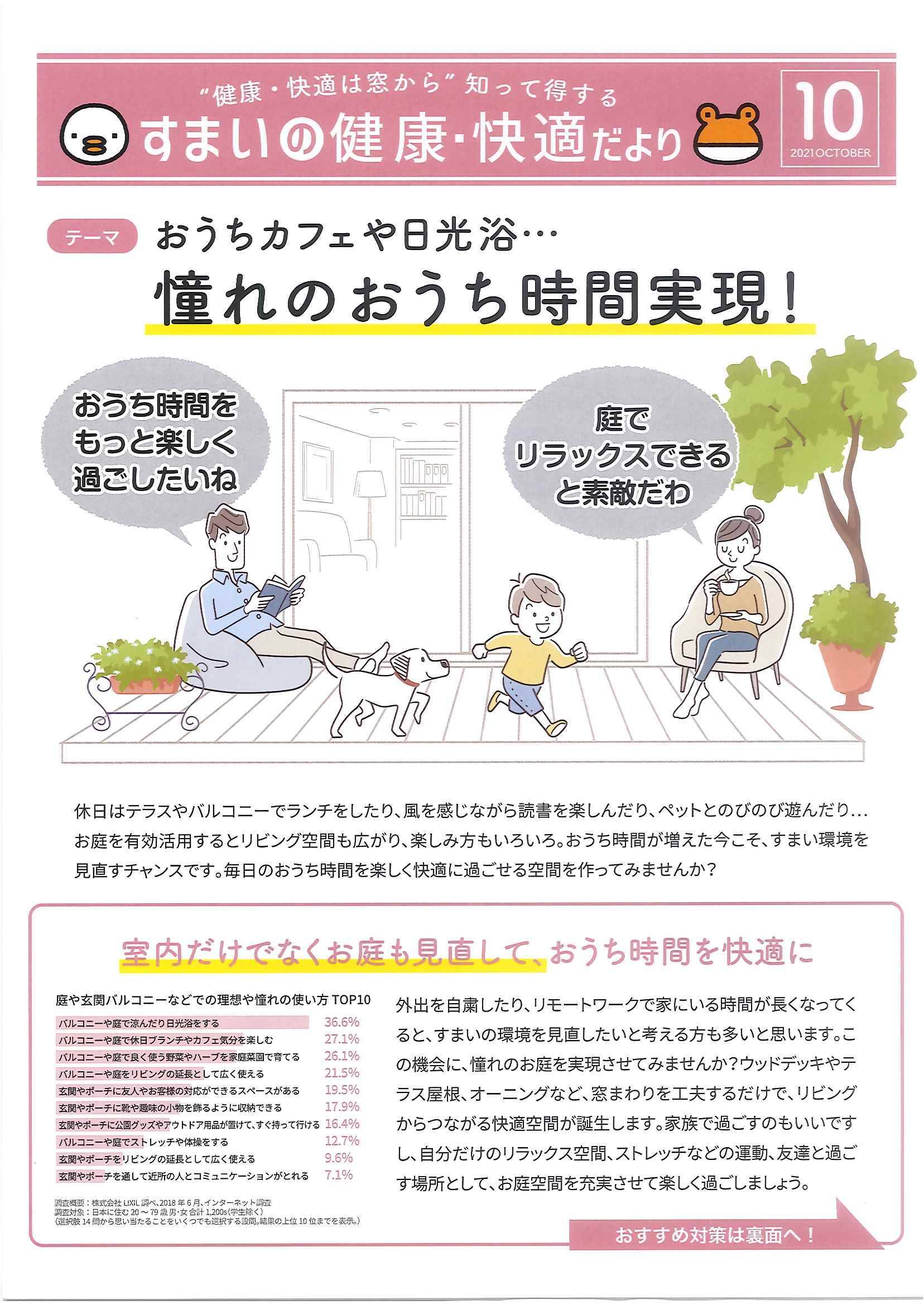 マド本舗　🐥すまいの健康・快適だより⑩号🐸 ヒロトーヨー住器のブログ 写真1