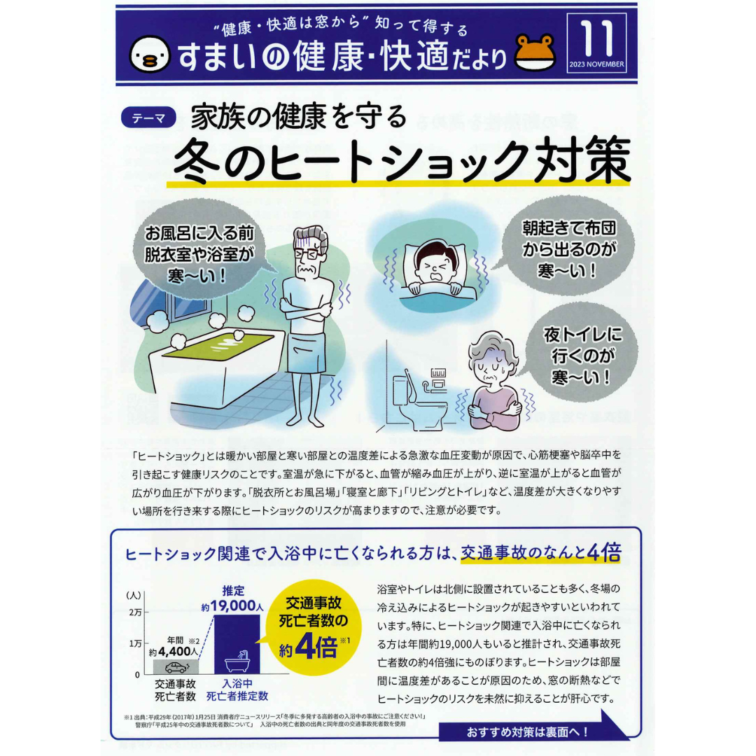 2023　🐥すまいの健康・快適だより11月号🐸 ヒロトーヨー住器のイベントキャンペーン 写真3