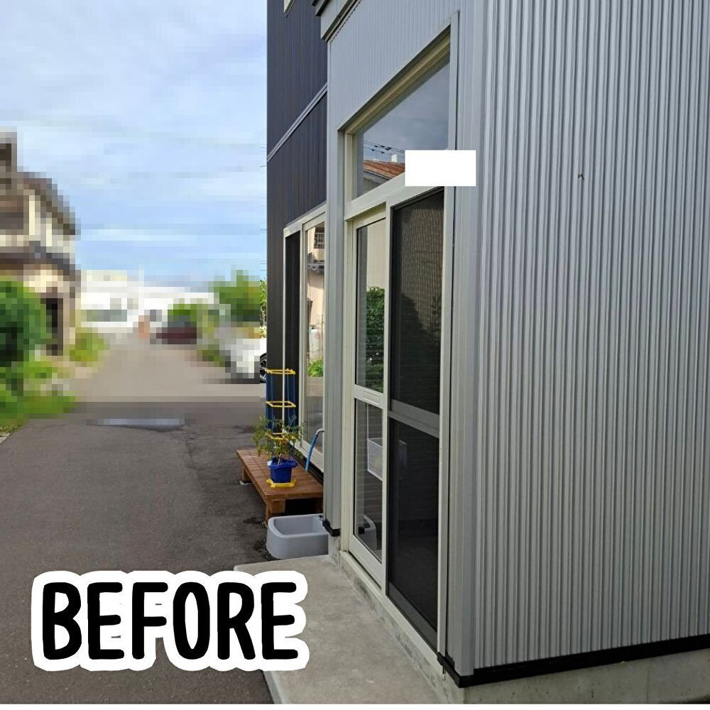 ヒロトーヨー住器の【むつ市】暮らしにゆとりをプラスするテラス屋根の施工前の写真1