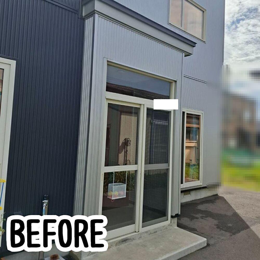 ヒロトーヨー住器の【むつ市】暮らしにゆとりをプラスするテラス屋根の施工前の写真2