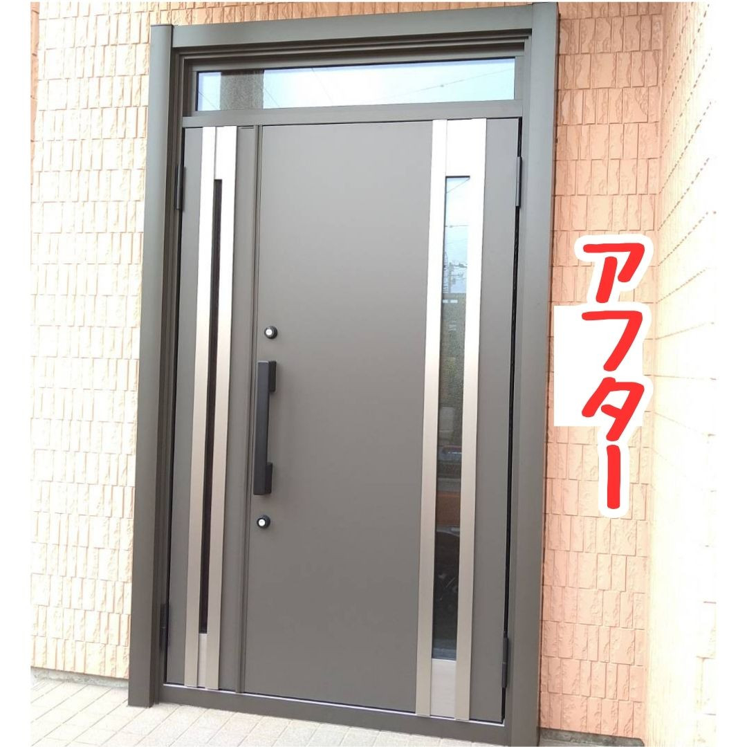 ヒロトーヨー住器の【青森県】＊先進的窓リノベ2025事業＊見た目も断熱性も改善する玄関リフォームの施工後の写真1