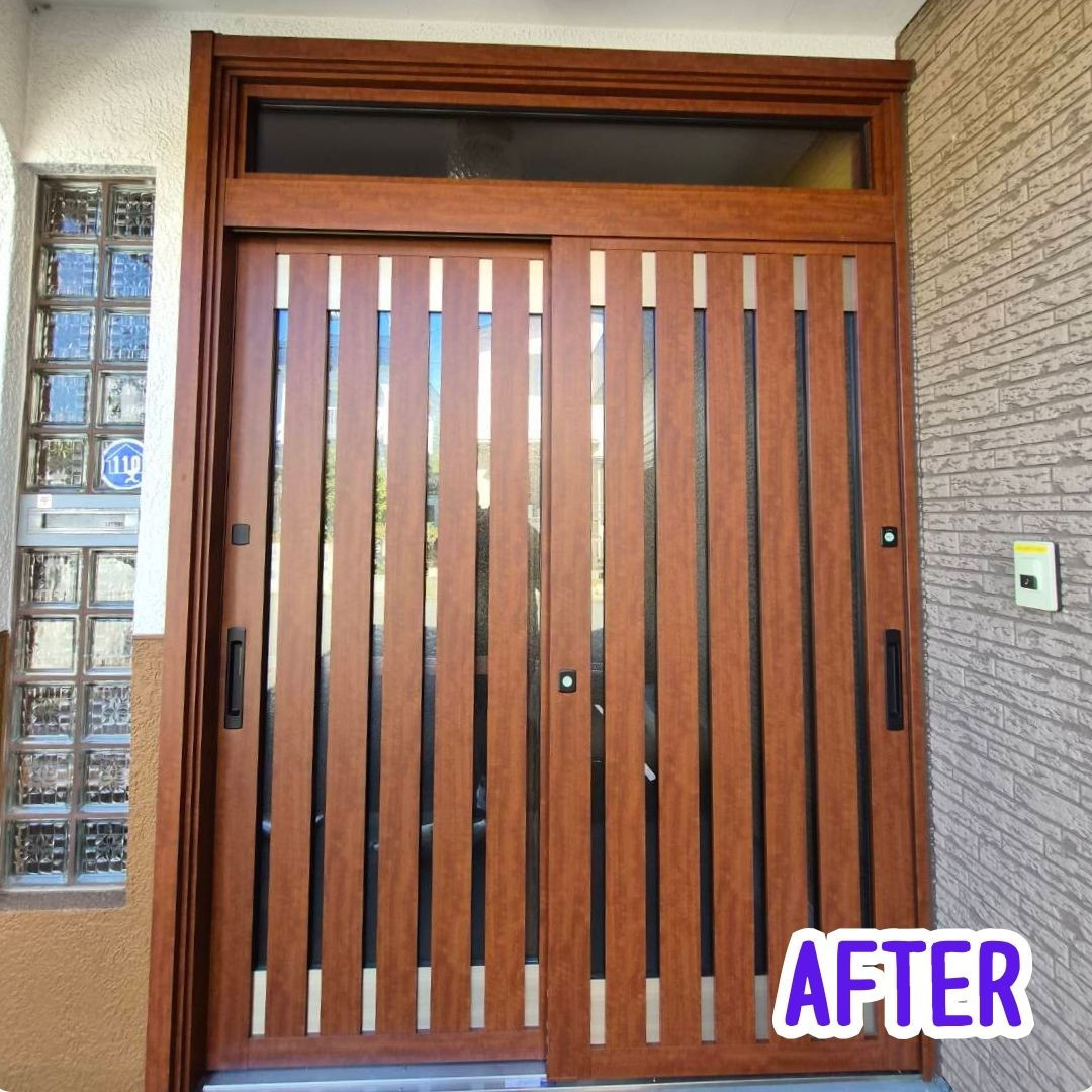 ヒロトーヨー住器の【むつ市】寒さ・逃げるを解決！ペットと暮らすための玄関リフォームの施工後の写真1