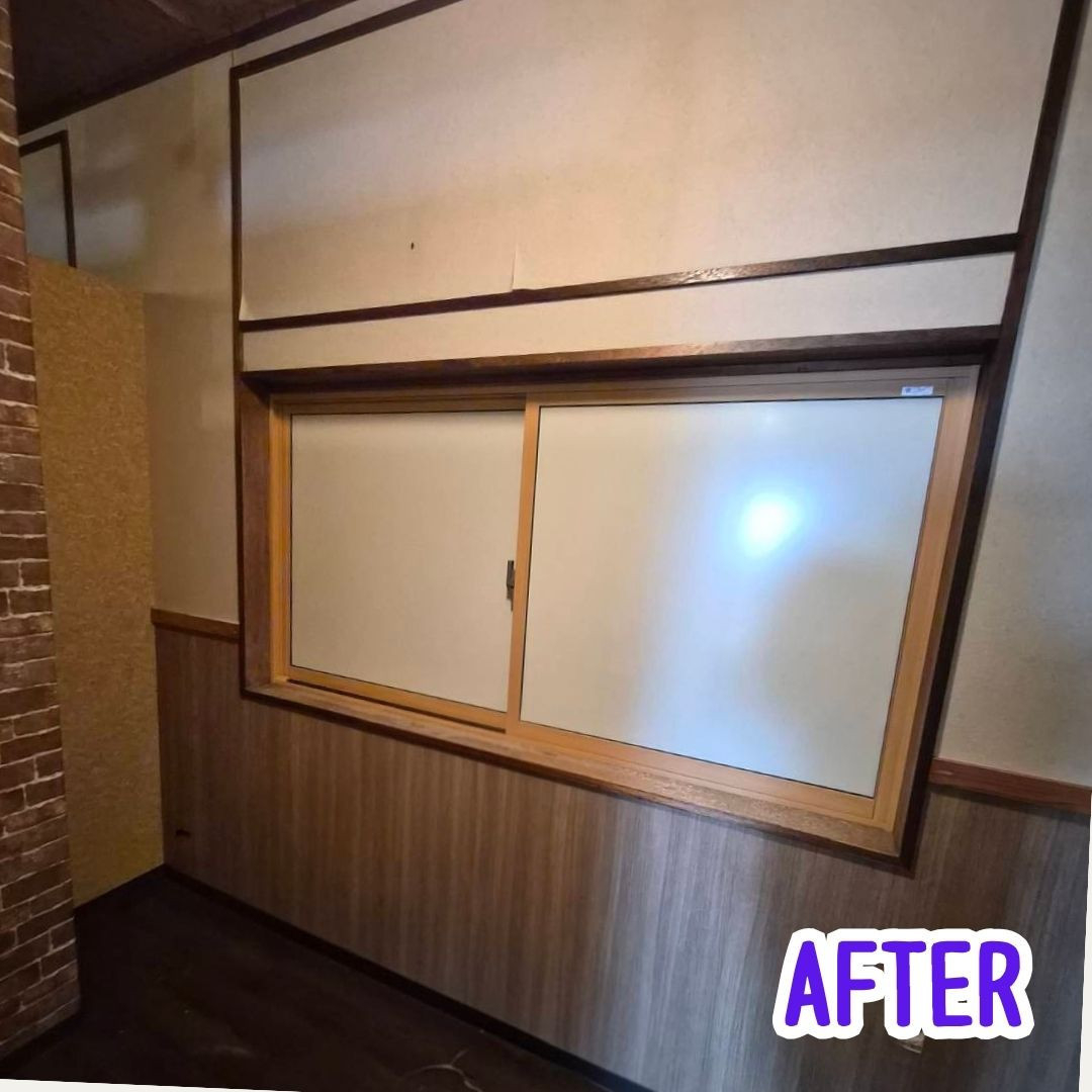 ヒロトーヨー住器の【むつ市】窓から変える作業環境の施工後の写真1