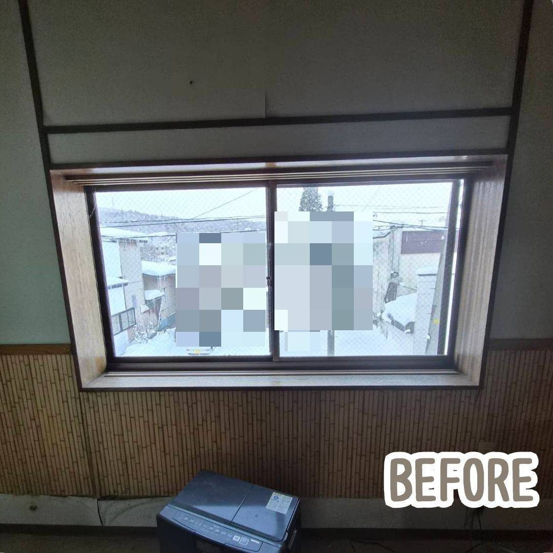 ヒロトーヨー住器の【むつ市】窓から変える作業環境の施工前の写真1