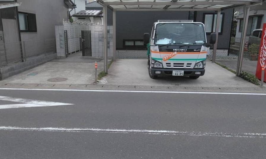 おさだガラスのバス路線道路沿いのH様邸　間口広いけど・・門扉をつけたいの施工前の写真1