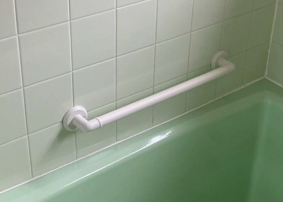 おさだガラスの浴室に安心の手すり!!の施工後の写真2