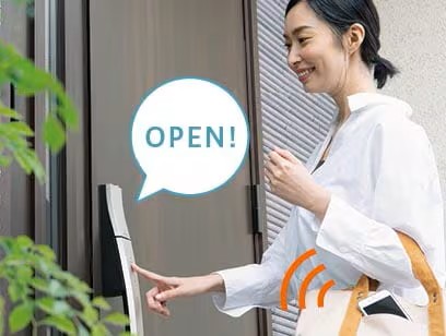 大東トーヨー住器の大阪市・M様邸🍀壁を壊さず最新ドアへ電気錠でラクラク開閉🍀の施工事例詳細写真3