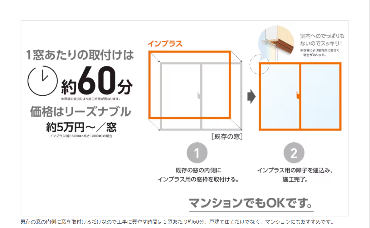 大東トーヨー住器の大阪市🍀補助金を活用して冬の寒さ対策！ 内窓インプラスで断熱・防音性アップ⬆️⬆️の施工事例詳細写真3