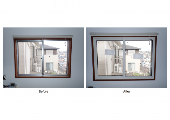 エイベックエコの先進的窓リノベ事業を利用した　インプラス取付け工事施工事例写真1