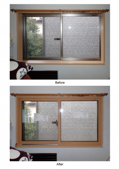エイベックエコの補助金を利用して　窓8ヵ所に内窓を取付けました。　施工事例写真1
