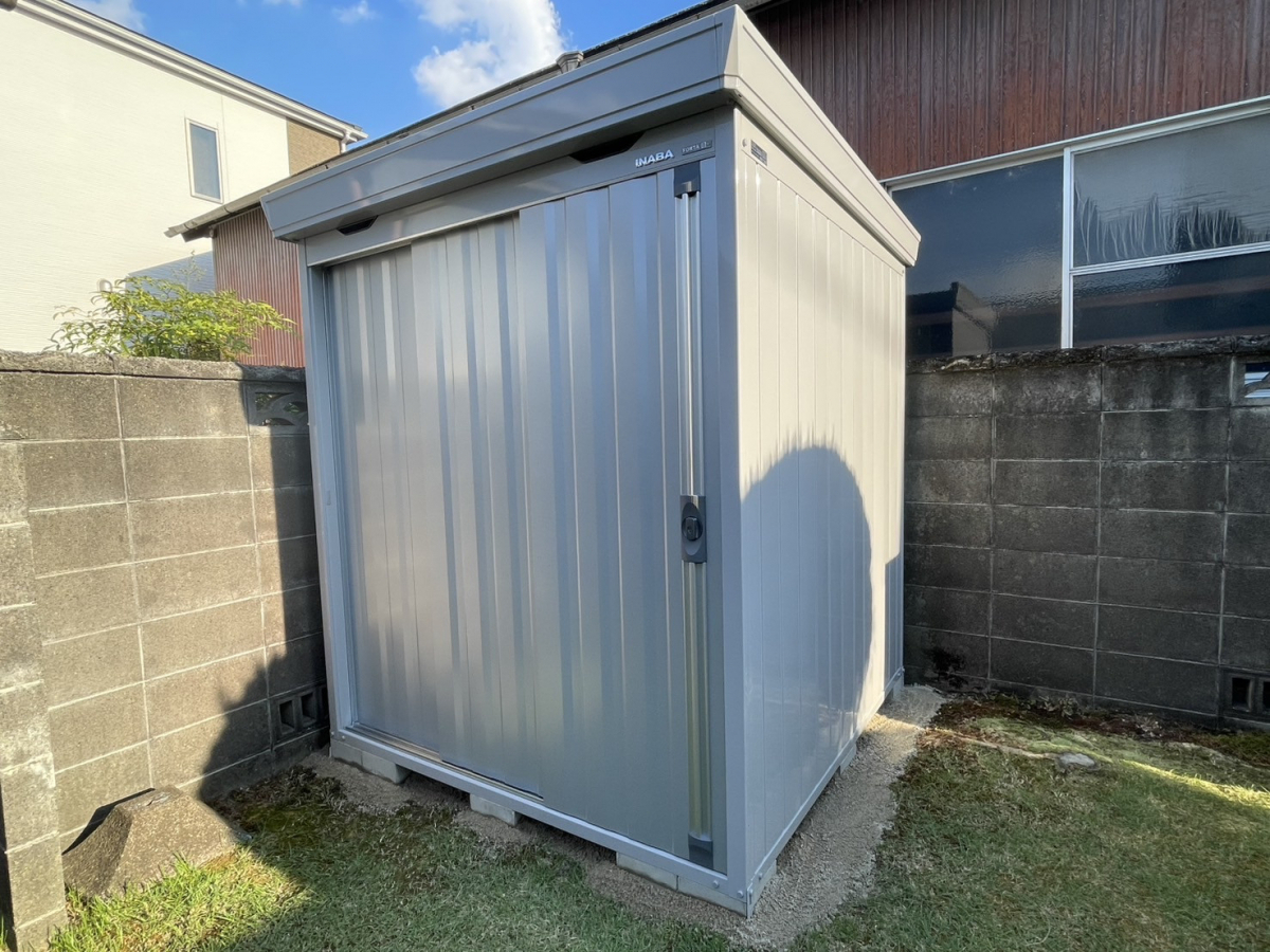 原金物サッシセンター 北名古屋の物置の屋根から雨漏れして大変！！！の施工後の写真1