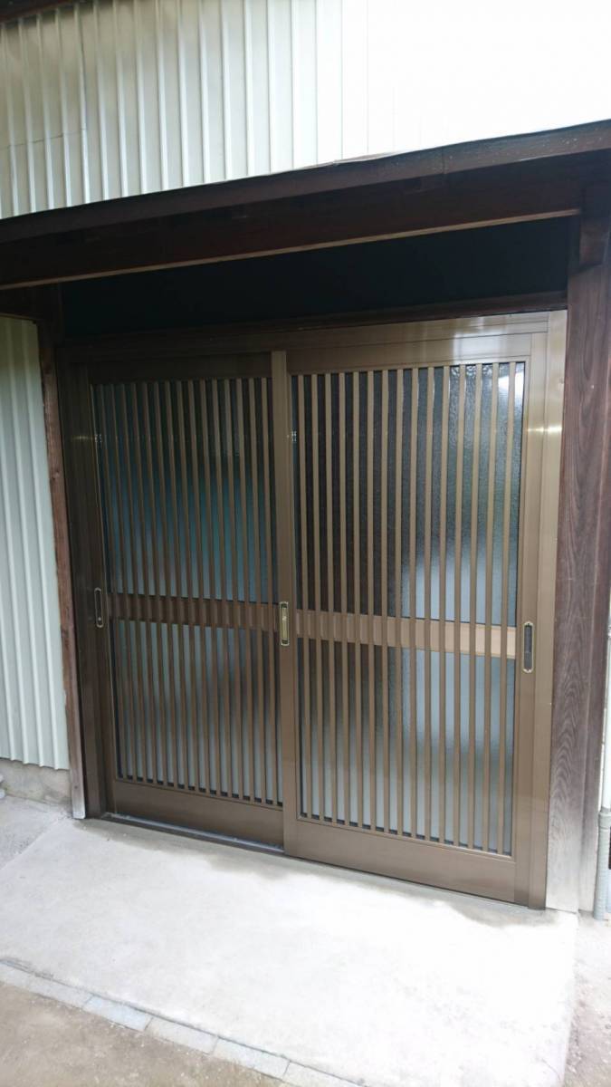 原金物サッシセンター 北名古屋の玄関引戸取替　　　　　　　　　　　　　　の施工後の写真1