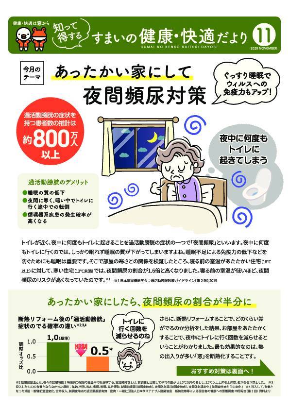 住まいの健康・快適だより　11月号 トータスエステートのイベントキャンペーン 写真1