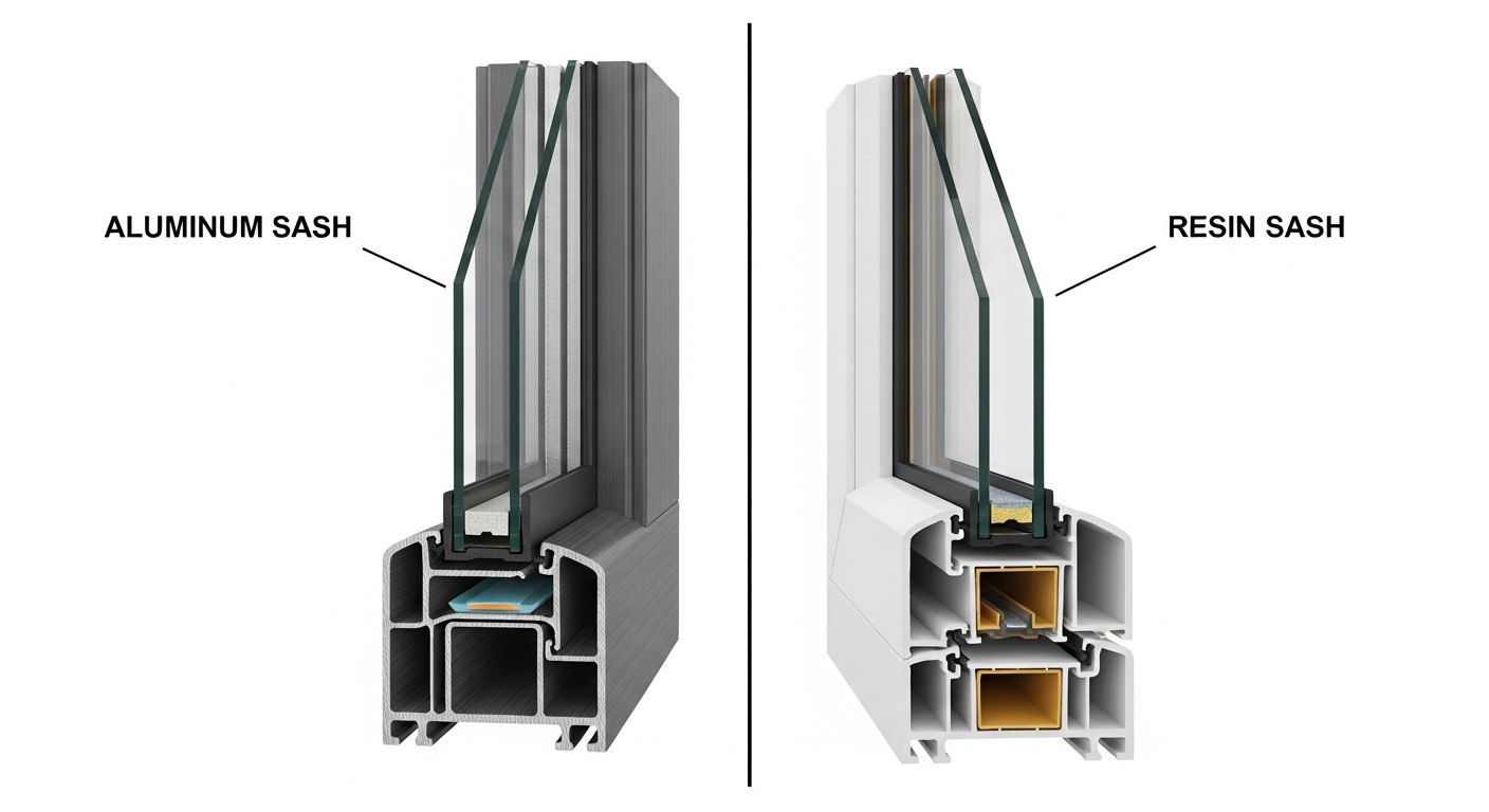 失敗しない窓選び!素材・ガラス別の冬の快適性比較 トータスエステート 本店のブログ 写真1