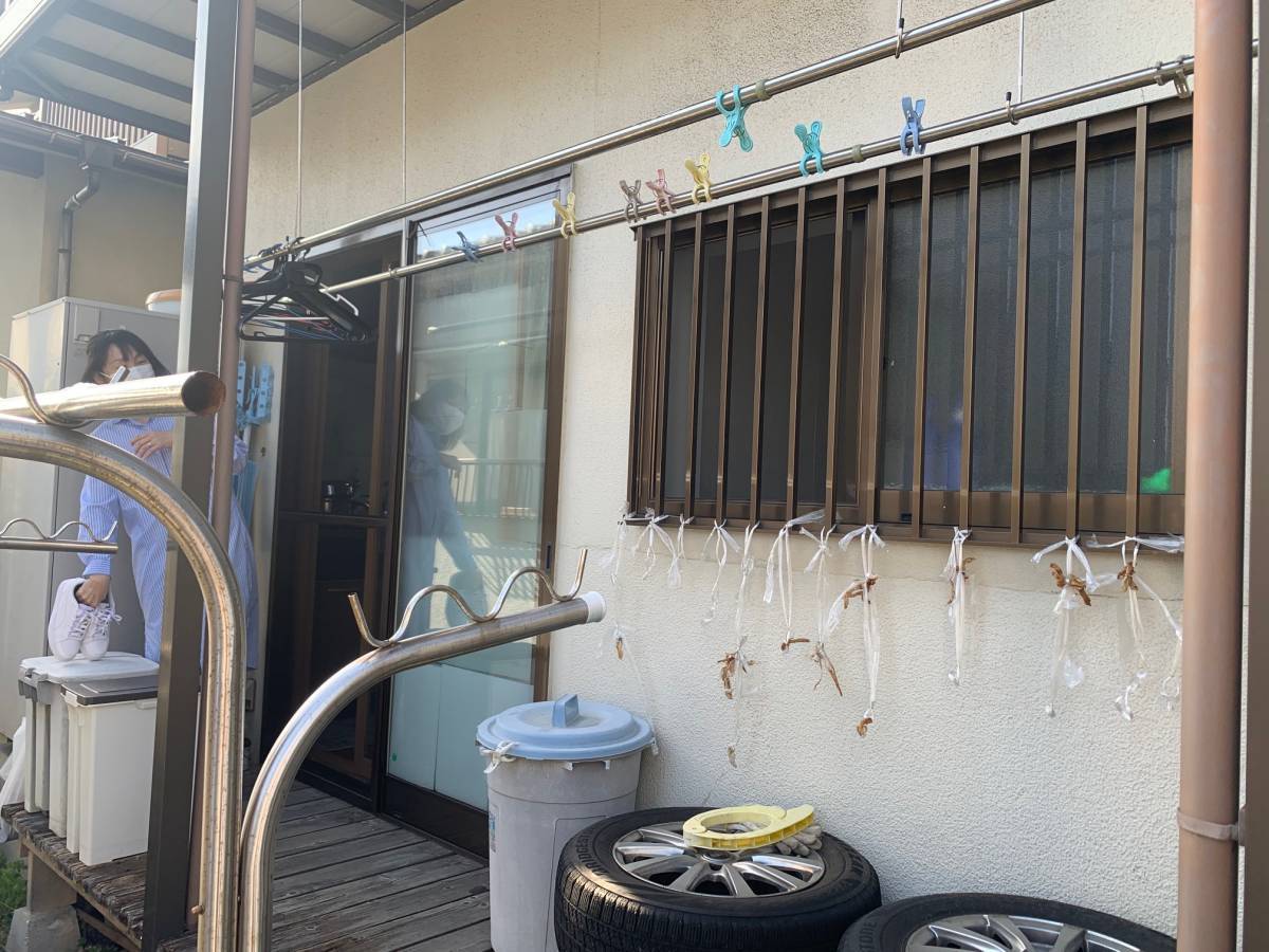 トータスエステートの広島市　安佐南区　サニージュ　施工例　サンルーム　花粉対策の施工前の写真1