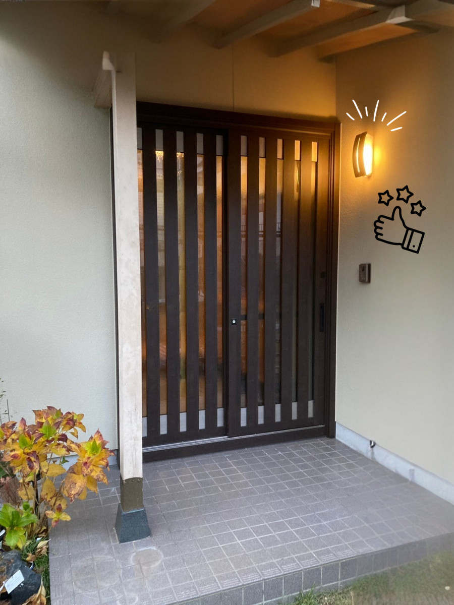 トータスエステート 本店の【広島市安佐北区】寒さも不安もまとめて解消！玄関引戸交換事例のお客さまの声の写真1