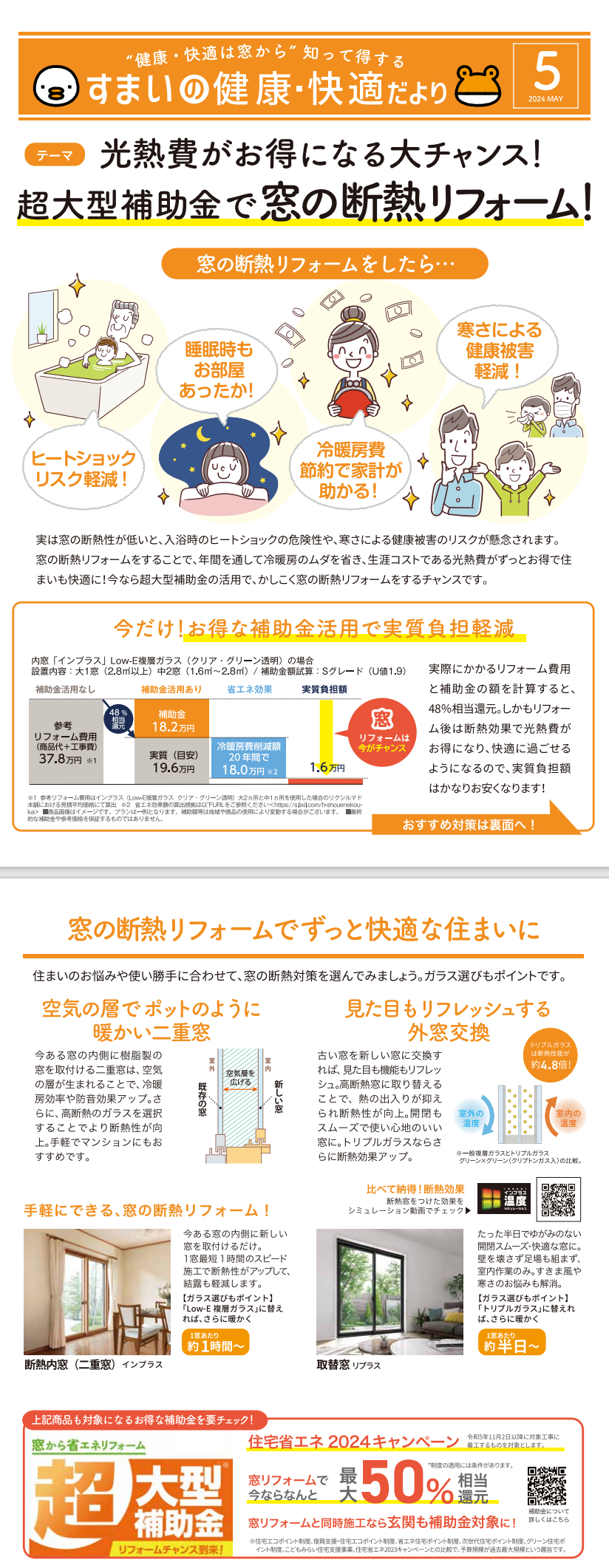 ”知って得する”すまいの健康・快適だより　5月号 中嶋トーヨー住器のブログ 写真1