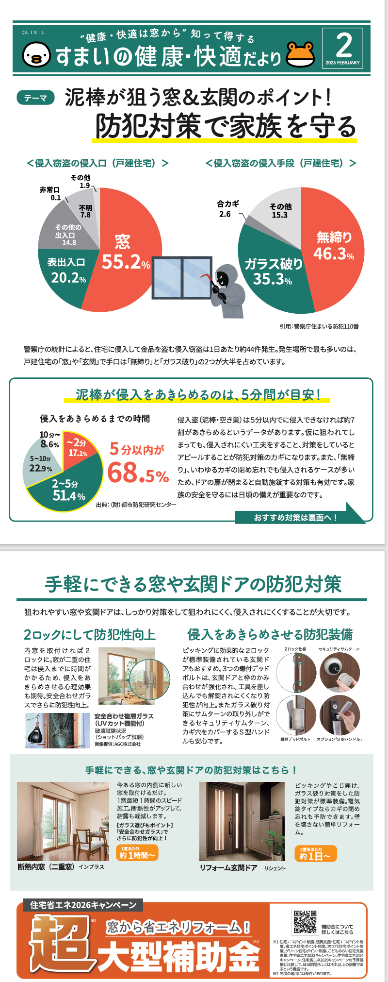 住まいの健康・快適だより2026年2月号 中嶋トーヨー住器のブログ 写真1