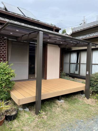 中嶋トーヨー住器の【エクステリア施工】樹ら楽ステージ　デッキ施工施工事例写真1