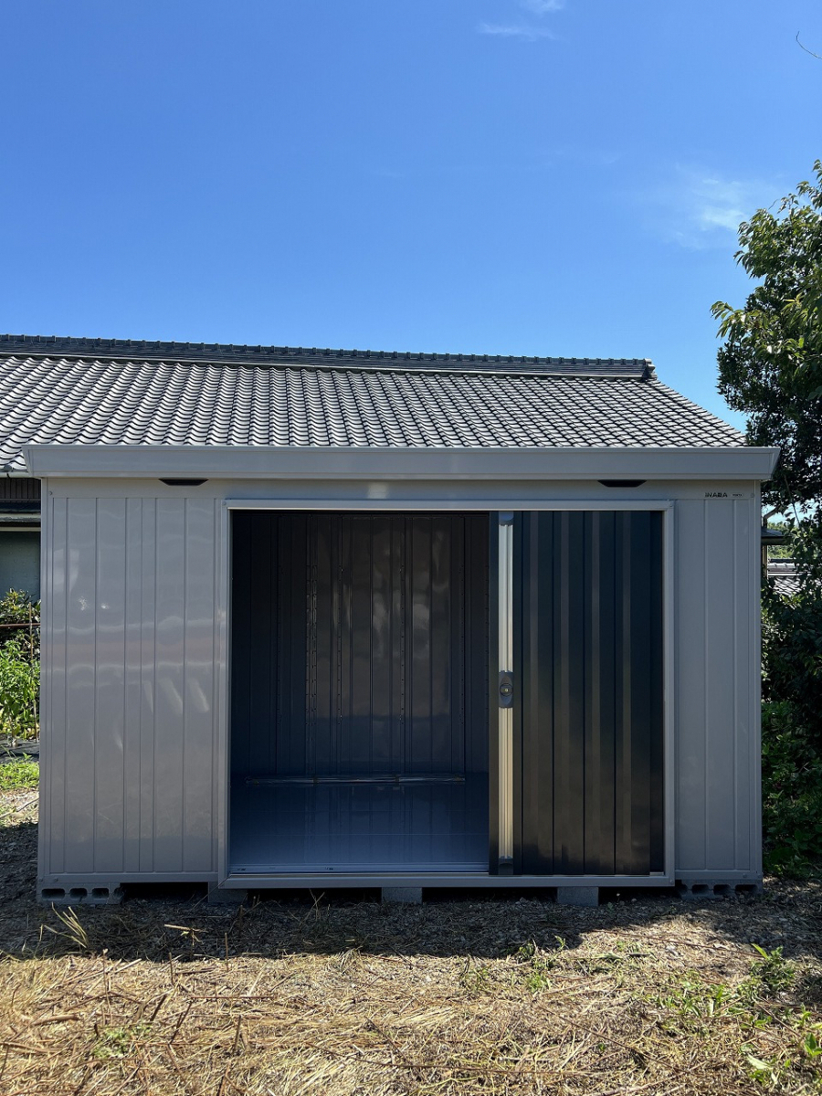 中嶋トーヨー住器の【エクステリア施工】イナバ物置　フォルタ　設置工事の施工後の写真2