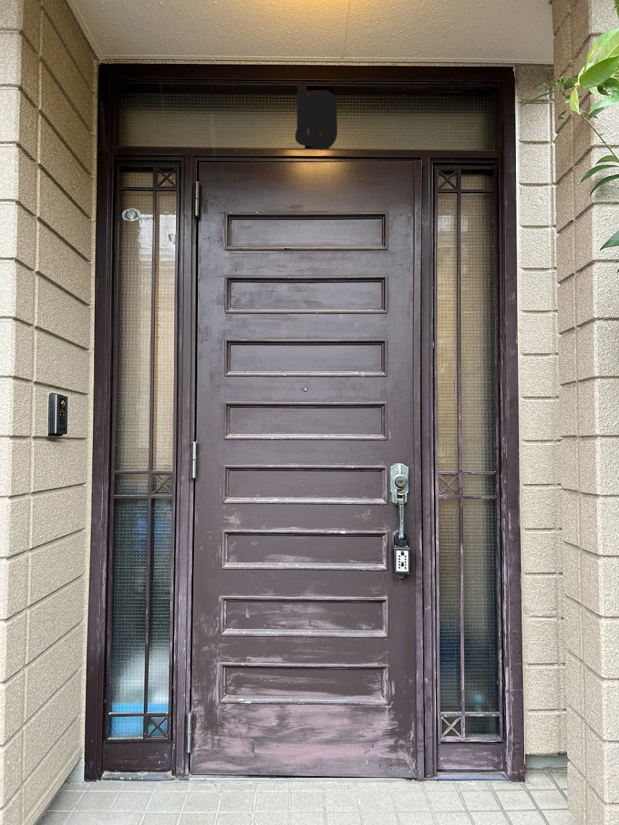 中嶋トーヨー住器の【玄関リフォーム】リシェント　ファミロック式　玄関ドア　取替施工の施工前の写真1