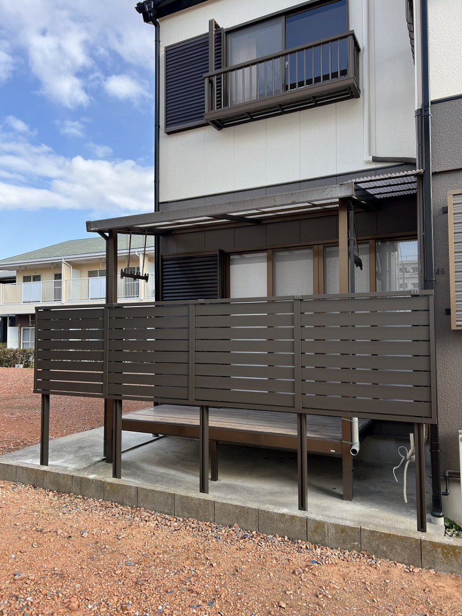 中嶋トーヨー住器の【フェンス工事】エクステリア　フェンス　取付施工の施工後の写真1