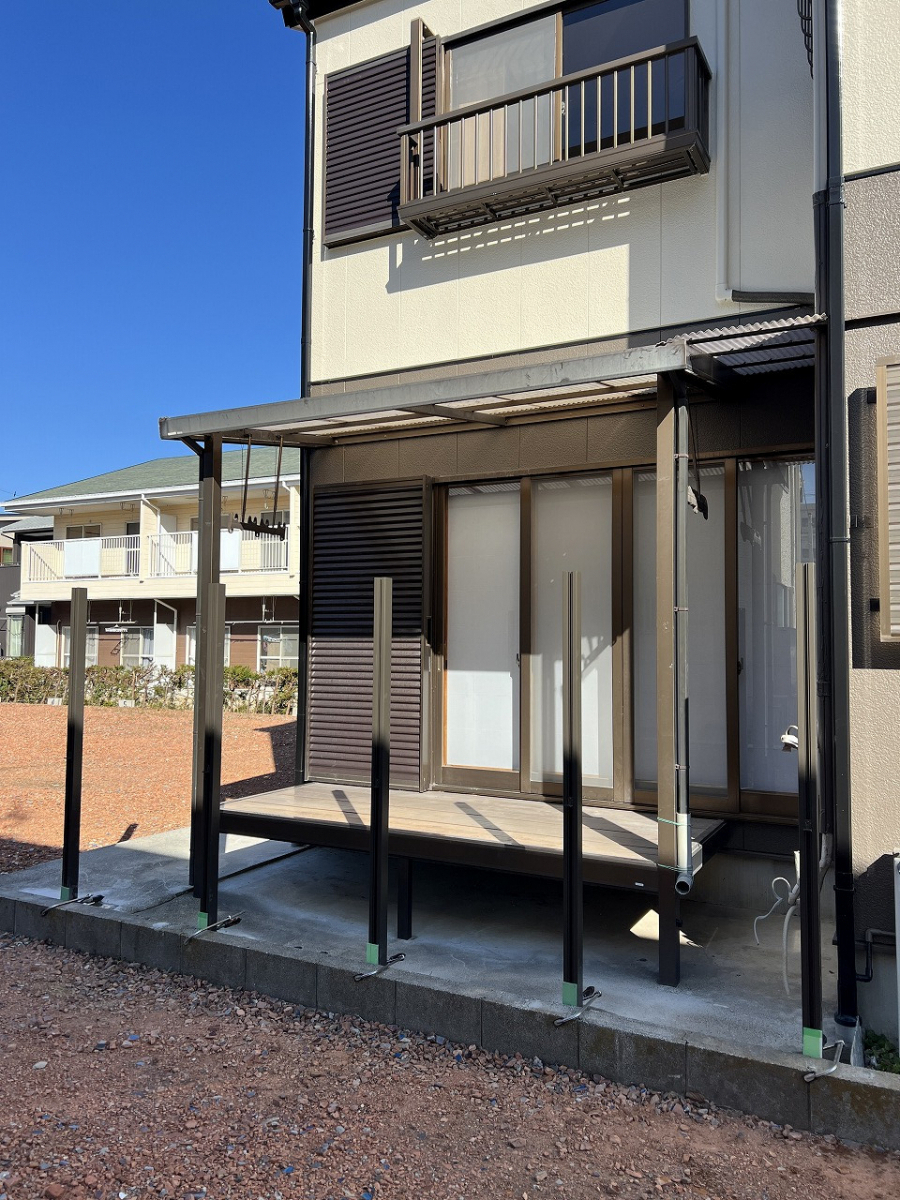 中嶋トーヨー住器の【フェンス工事】エクステリア　フェンス　取付施工の施工前の写真2