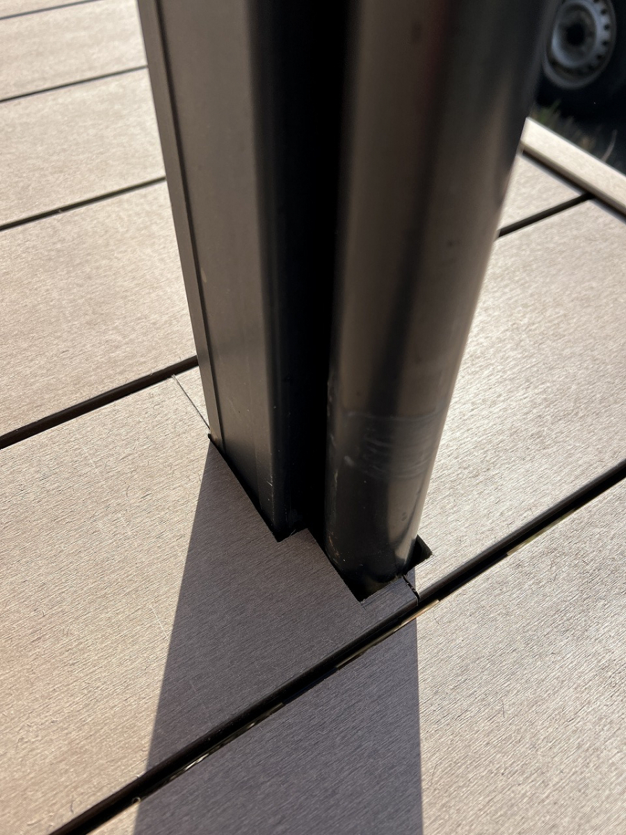 中嶋トーヨー住器の【エクステリア施工】樹ら楽ステージ　デッキ　取付施工の施工前の写真3