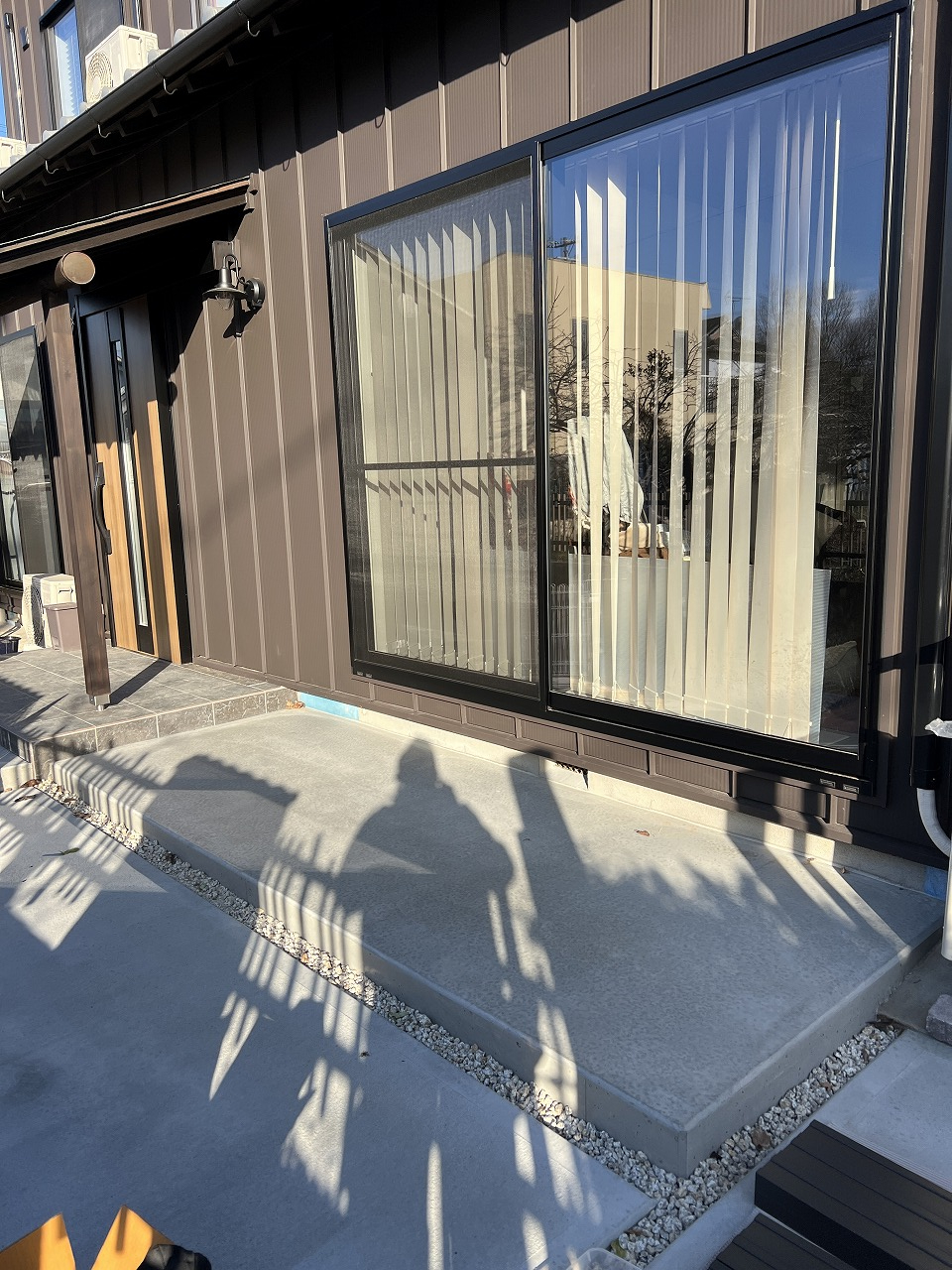 中嶋トーヨー住器の【エクステリア施工】樹ら楽ステージ　デッキ　取付施工の施工前の写真1