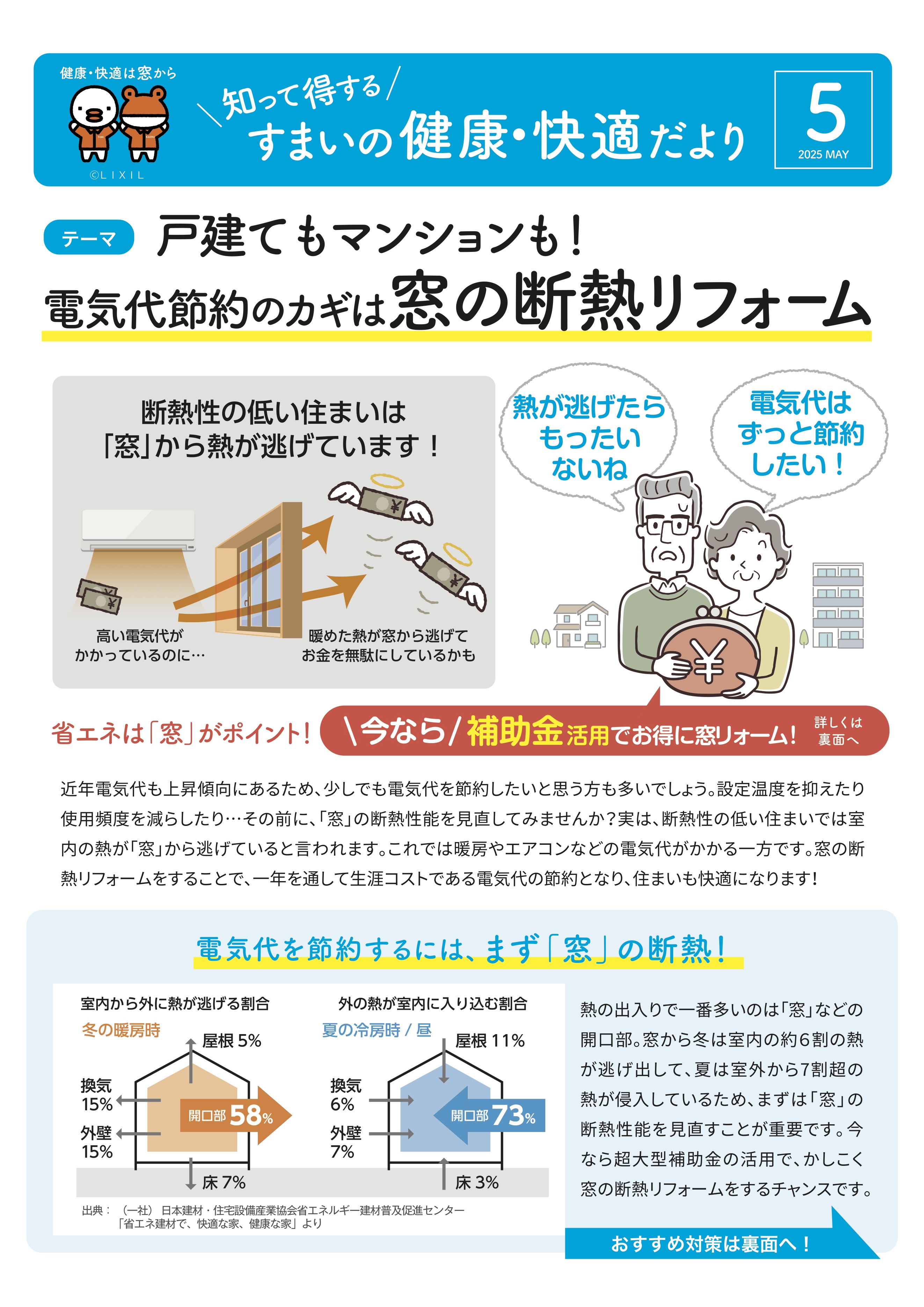 戸建てもマンションも！電気代節約のカギは窓の断熱リフォーム 石田トーヨー住器のブログ 写真1