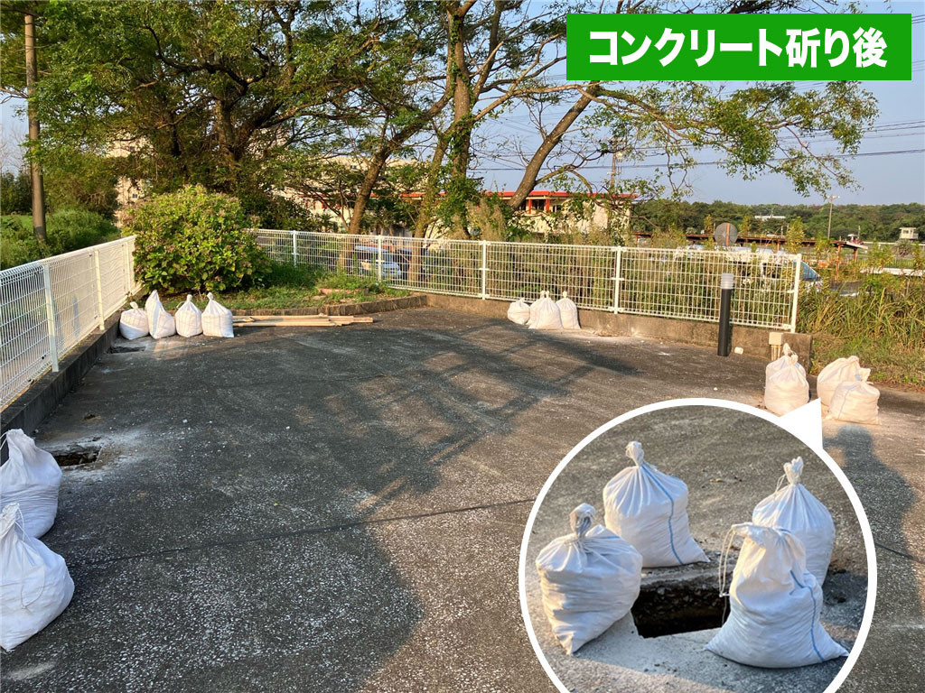 石田トーヨー住器の風に強いカーポートで雨の日も安心!の施工前の写真1