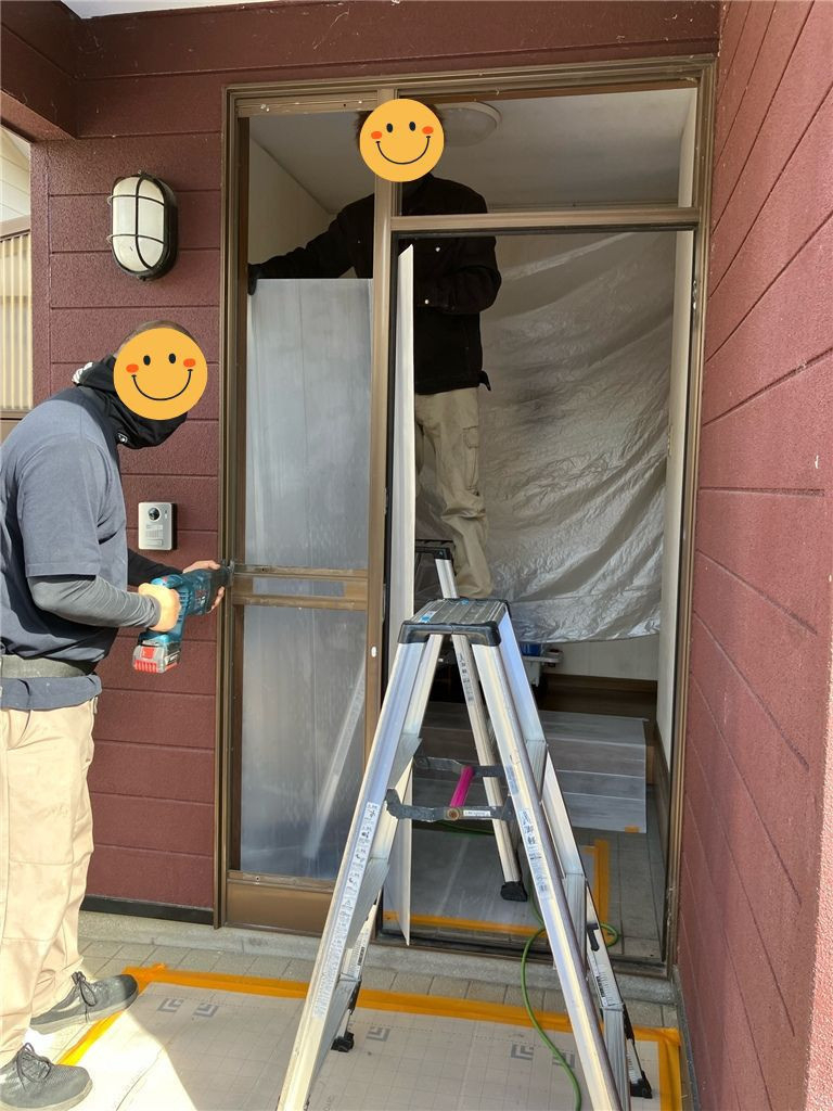 石田トーヨー住器の【宮崎県宮崎市】他社で高くて諦めかけた玄関リフォーム…実はお得にできました！の施工前の写真3