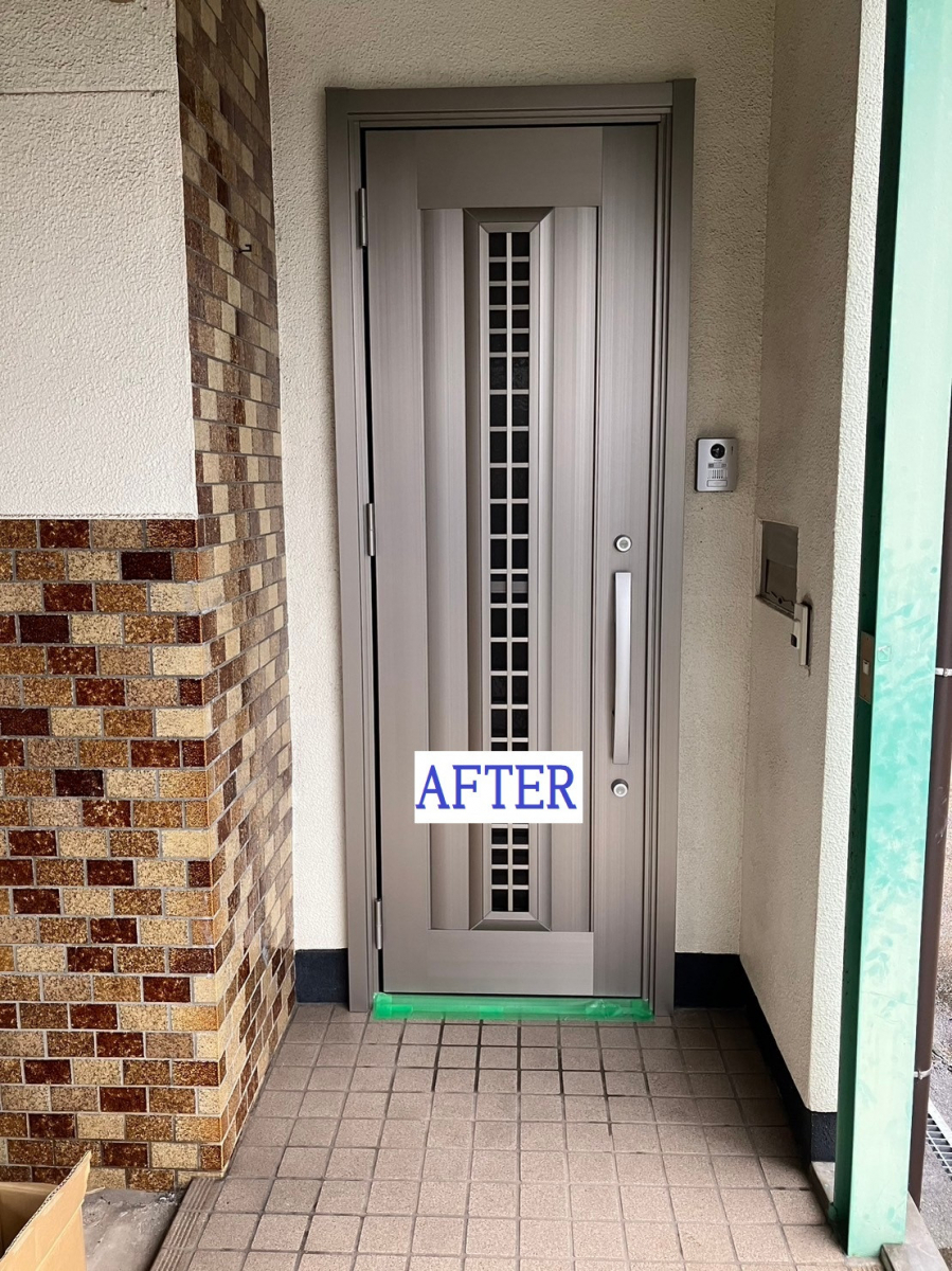 FGネクストの玄関ドアの交換（府中市）の施工後の写真1