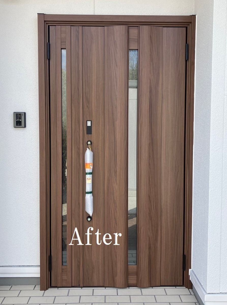 FGネクストの玄関ドアの交換(福山市)の施工後の写真1